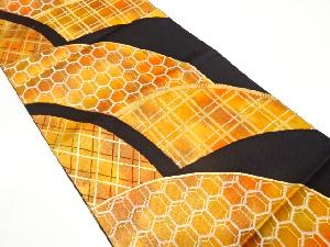 光悦垣に古典柄織り出し　名古屋帯